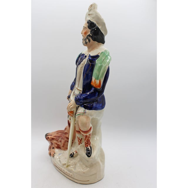 Mid 19th Century Circa 1860 English Staffordshire Figure of "The Lion Slayer" For Sale - Image 5 of 8
