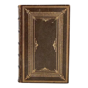 Mid 19th Century Routledge's British Poets, The Poetical Works of Leigh Hunt Leather Book