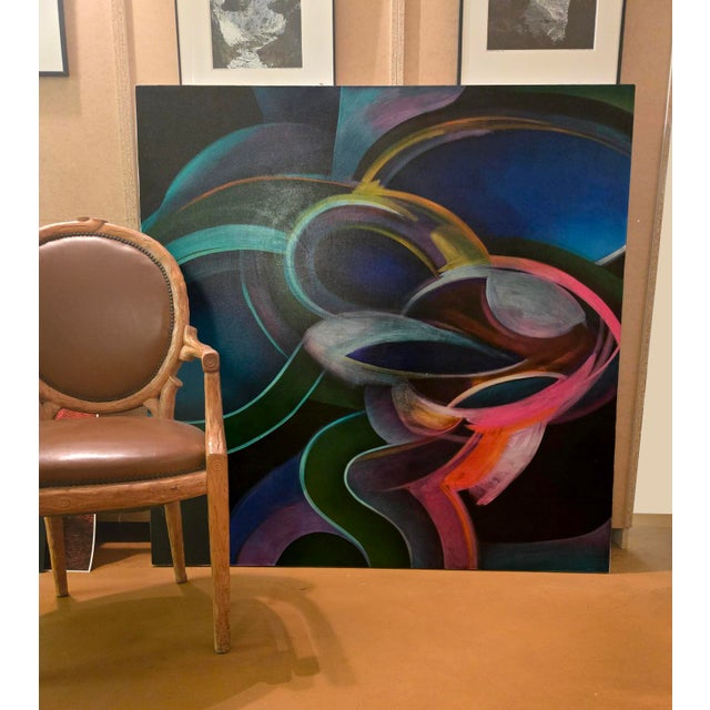 I'm the architect who designed Larry's new studio in 1986. He gifted me this painting way back then, and it's been in my...