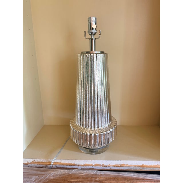 The Danette Mercury Glass Lamp by Made Goods For Sale In Tulsa - Image 6 of 9