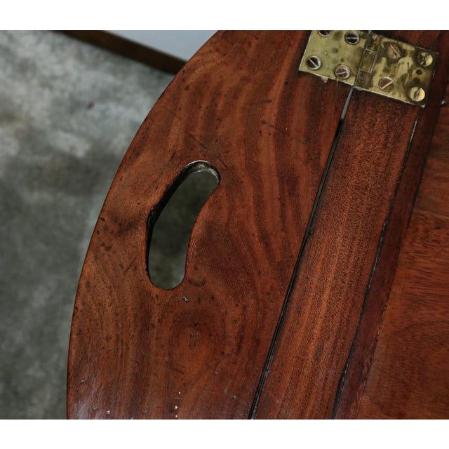 Late 19th Century Butler Boat Side Table on Trestles, 1890s For Sale - Image 6 of 16