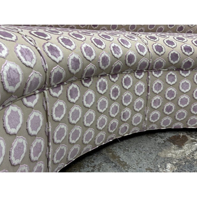 Fitzgerald Serpentine Sofa + Manuel Canovas Upholstery For Sale - Image 9 of 12