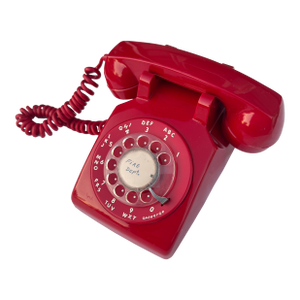 1970s Red Rotary Phone