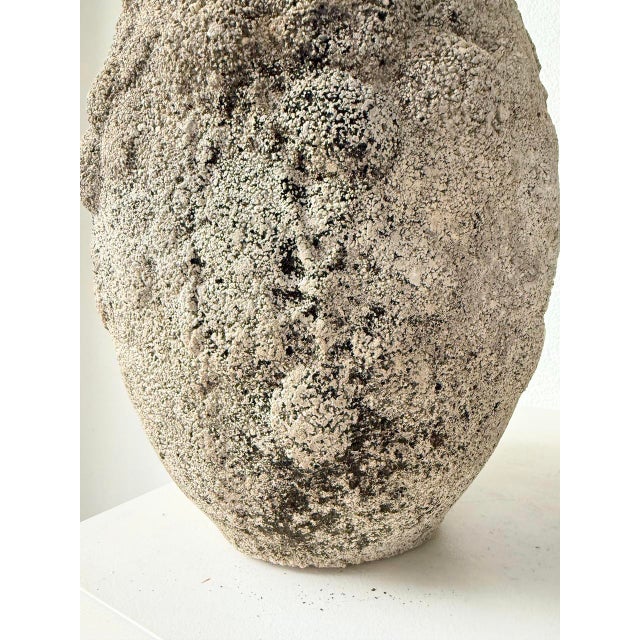 Gray Cement Planter Pots, 1890s, Set of 2 For Sale - Image 8 of 18