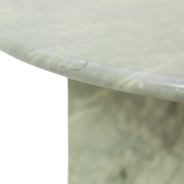 Round Marble Side Table on Wheels, 1970s For Sale - Image 10 of 18