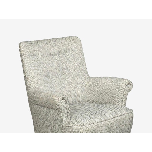 Carl Malmsten, Lounge Chairs, Grey Fabric, Wood, Sweden, 1950s For Sale In New York - Image 6 of 11