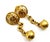 Contemporary 1990s Chanel Vintage Gold Plated CC Filigree Round Bell Dangle Clip on Earrings, A Pair For Sale - Image 3 of 6
