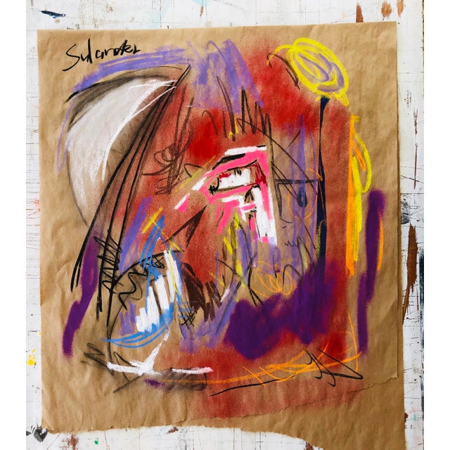 Abstract #303 Original on Paper by Erik Sulander 24x26 For Sale In New York - Image 6 of 6