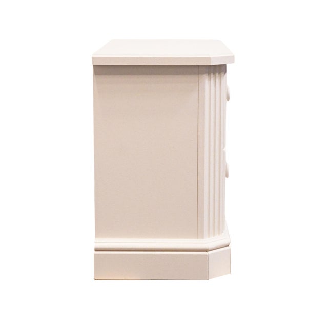 Altavista Lane Melrose Collection Contemporary Neoclassical Revival Off White 34" Two Drawer Nightstand 497-31 For Sale - Image 12 of 15