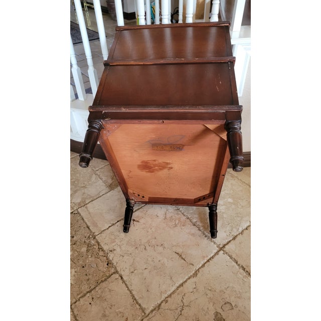 Brown Antique Georgian Style Library/Bed Steps For Sale - Image 8 of 12