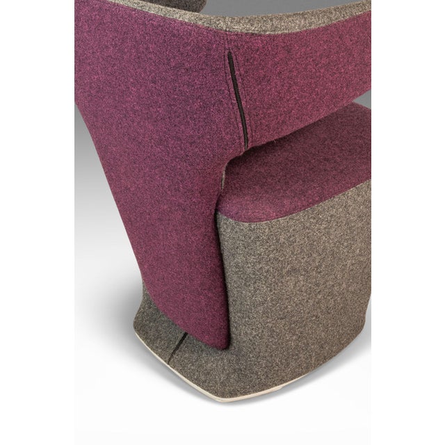 Post Modern "Bison" Accent Sculptural Lounge Chair in Mohair Attributed to Simon Pengelly for Allermuir, United Kingdom, C. 2010s For Sale - Image 16 of 18