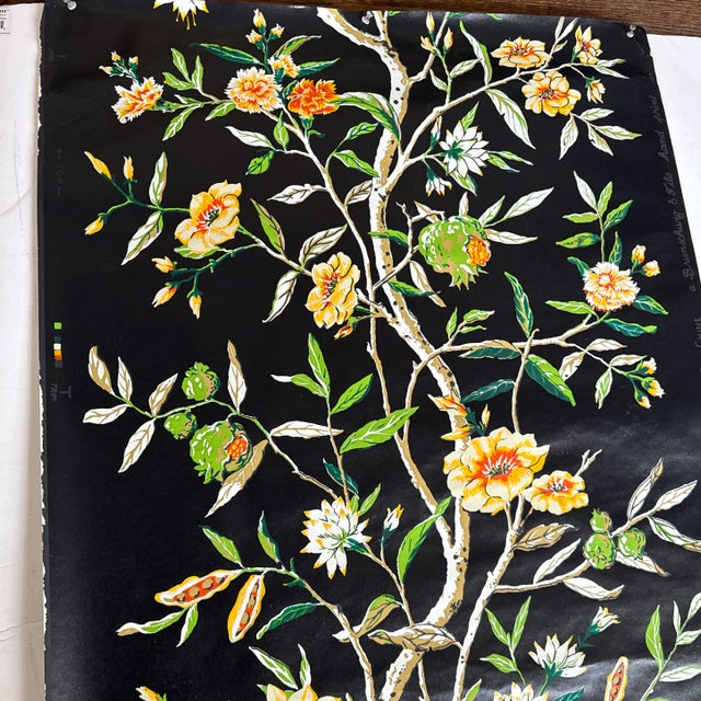 Brunschwig & Fils Wallpaper 30 Rolls Fleurs De Chine Pattern For Sale In Philadelphia - Image 6 of 6
