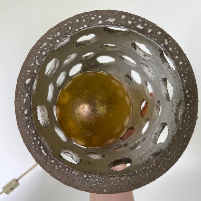 Mid-Century Modern John Mason Ceramic Pendant Lamp For Sale - Image 3 of 7