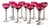 Ruby Cut Crystal Liqueur Glasses attributed to Val Saint Lambert, 1950, Set of 11 For Sale