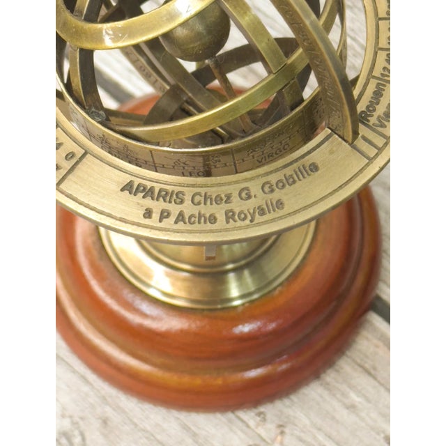 Add an elegant celestial accent to your décor with this **Vintage Zodiac Armillary Brass Sphere Globe**. Featuring a...