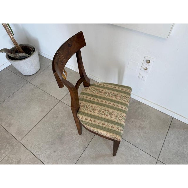 Biedermeier Shovel-Style Armchair in Walnut by Ifantik For Sale - Image 4 of 12