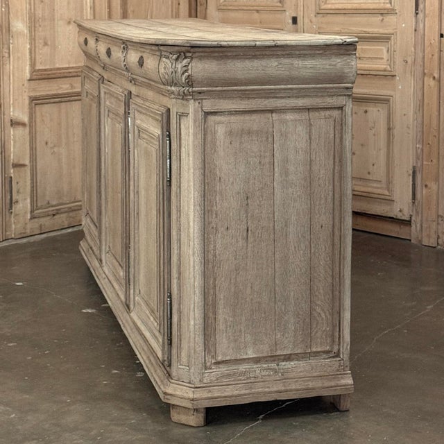 18th Century Country French Neoclassical Stripped Oak Buffet For Sale - Image 13 of 18