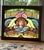 19th Century Stained Glass Window With Painted Angel Portrait in Original Frame For Sale - Image 16 of 17