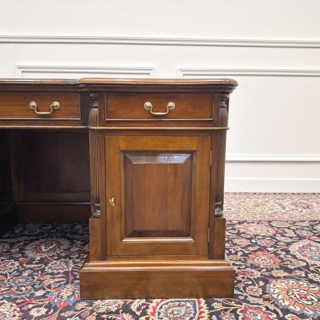 English Chesterfield Desk with Backboard For Sale - Image 11 of 18