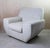Mid-Century Modern Vintage English Linen Covered Lounge Chairs, 1965, Set of 2 For Sale - Image 3 of 9