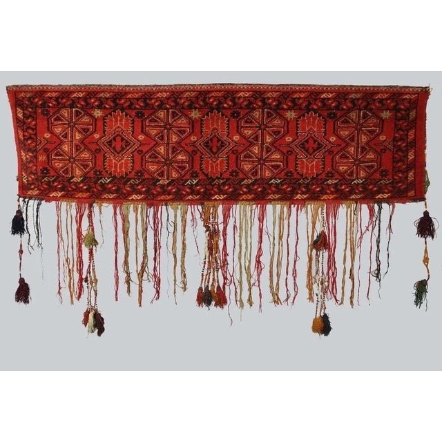 Vintage Hand Knotted Turkmen Wall Hanging, 1930s For Sale - Image 11 of 11