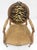 Wood 1960s Carved Round Tiger Upholstery Back Camel Mohair Seat French Arm Chair For Sale - Image 7 of 7