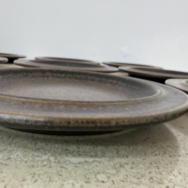 Vintage Plates by Ulla Procope for Arabia, 1970s, Set of 9 For Sale - Image 12 of 18