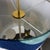 Gold Mid-Century Austrian White Lacquer and Brass Table Lamp attributed to J. T. Kalmar, 1960s For Sale - Image 8 of 11