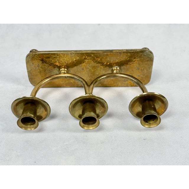 Art Deco Brass Candleholder, 1930s For Sale - Image 9 of 11
