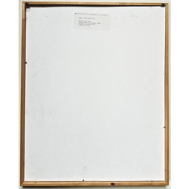 Karl Bohrmann, Mixed Media, 1998, Signed, Letters to Vienna For Sale - Image 4 of 7