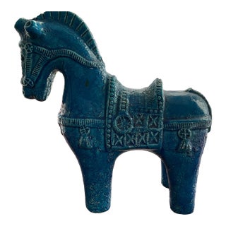 Rimini Blue Bitossi Horse For Sale