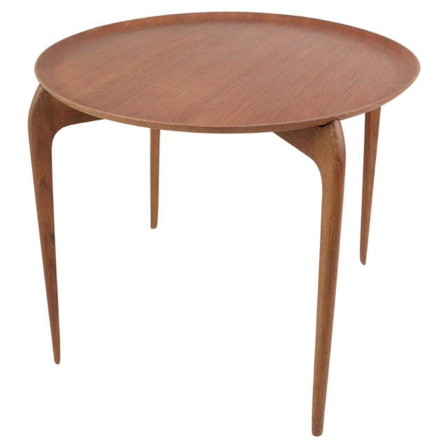 Side Table in Teak by Svend Willumsen & H Engholm attributed to Fritz Hansen, 1950s For Sale - Image 13 of 13
