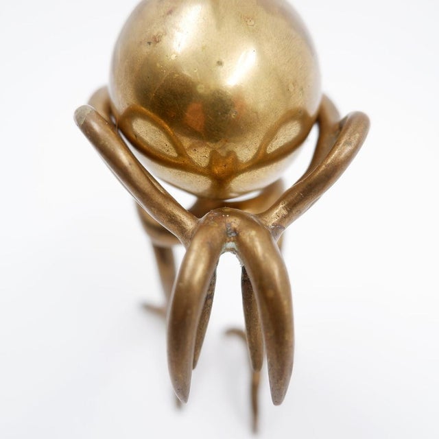 Brass Ostrich Sculpture with Egg, 1970s For Sale - Image 13 of 14