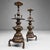Mid-Century Modern Japanese Altar Candlesticks with Cranes, 1960s, Set of 2 For Sale - Image 3 of 12