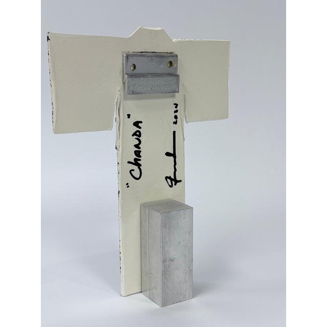 One of a Kind Japanese Kimono Ceramic Sculpture For Sale - Image 4 of 4
