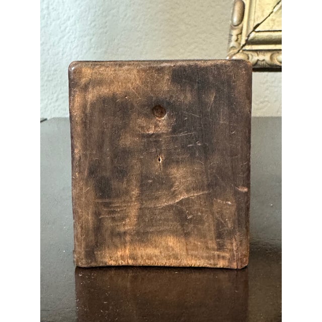 Early 20th Century Miniature Hand-Painted Orthodox Icon – Virgin and Child For Sale - Image 5 of 11