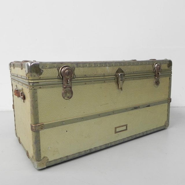 Vintage Aluminum Clad Chest, 1950s For Sale - Image 10 of 18