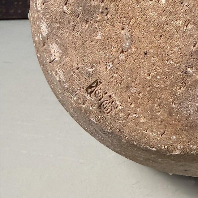 Ikebana Vase in Traditional Stoneware by Yoshio, 1950s For Sale - Image 9 of 17