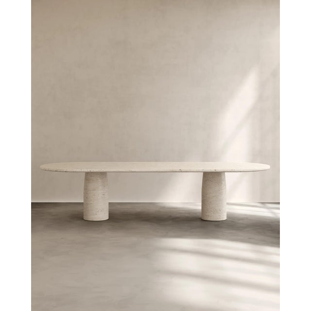 Stone Isola Dining Table by Paloma Editions For Sale - Image 7 of 7