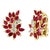 3 Ct Natural Marquise Ruby & 0.70 Ct Diamond Clip on Earring 18 KYG For Sale - Image 15 of 18