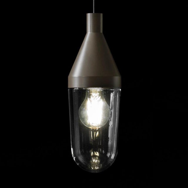 Beige Grey Niwa Suspension Lamps by Christophe Pillet for Oluce, Set of 3 For Sale - Image 4 of 9