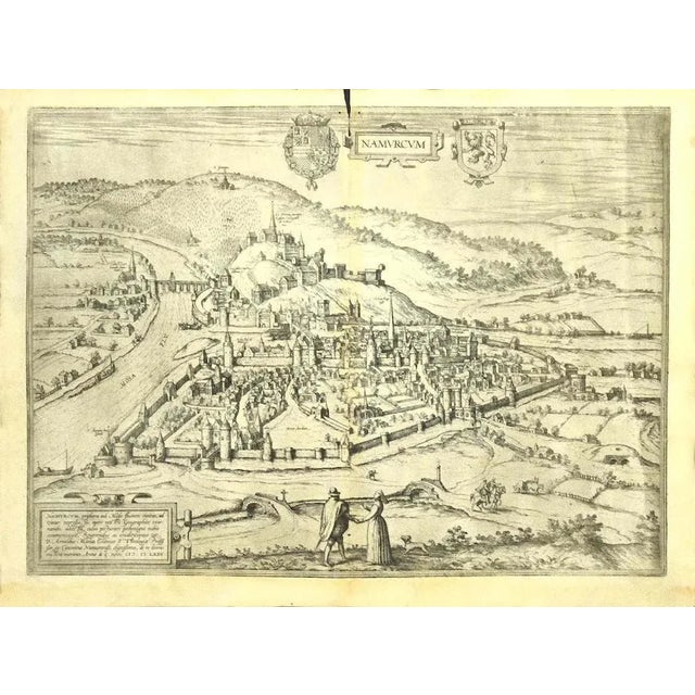 Franz Hogenberg - View of Namur (belgium) - Etching - Late 1500 For Sale - Image 3 of 3