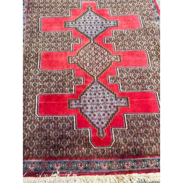 Vintage Senneh Rug, 2000s For Sale - Image 17 of 18