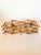 Vintage Burnt Tortoise or Scorched Bamboo Collapsable 8 Bottle Wine Rack For Sale - Image 4 of 9