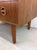 Wood Danish Modern Teak Chest of Drawers With Carved Wood Pulls and Tapered Legs For Sale - Image 7 of 12