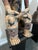 Pair of Monumental Vintage Mexican Primitive Ceramic Figures – 45" For Sale - Image 11 of 14