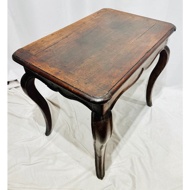 Wood Antique C. 1800 French Cherry Provincial Work Table For Sale - Image 7 of 12
