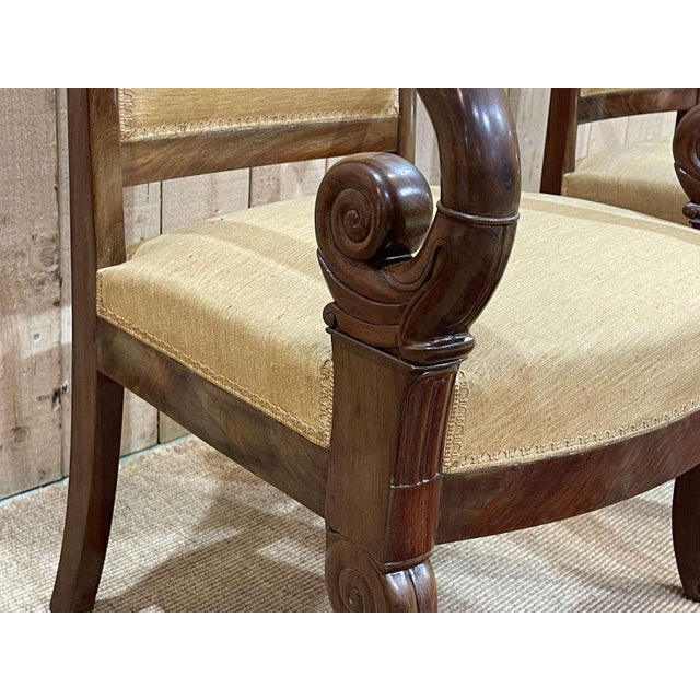Set of Armchairs in Mahogany For Sale - Image 12 of 15