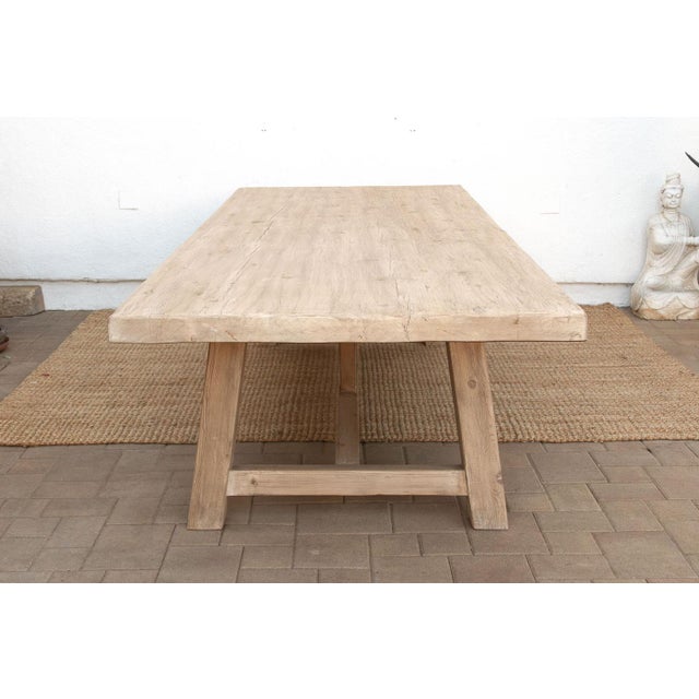 The Dordogne, 120"Long Tavern Style Trestle Table For Sale - Image 10 of 14