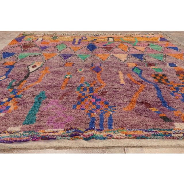 Contemporary Boujad Moroccan Rug, 08'04 X 11'02 For Sale - Image 9 of 10